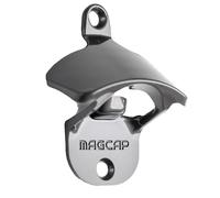 MAGCAP Outdoor Bottle Opener Wall Mounted - Style Magnetic Beer Bottle Opener That Catches Caps - Easy to Install and Incredibly Convenient (Gunmetal Black)