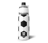 magcheer Insulated Football Water Bottle with Spray Mist 3D Textured Metal Spray Water Bottles for Kids Back to School Supplies Incredible Football Gifts for Boys & Girls 600ml