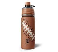 magcheer Insulated Rugby Water Bottle with Spray Mist 3D Textured Metal Spray Water Bottles for Kids Back to School Supplies Incredible Rugby Gifts for Boys & Girls 600ml