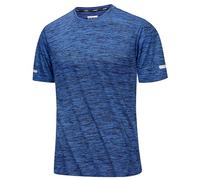 MAGCOMSEN Gym T Shirts Men Running Short Sleeve Top Quick Dry Training Sport Shirt Summer Breathable Tshirt,RoyalBlue,2XL