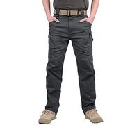 MAGCOMSEN Mens Cargo Combat Work Trousers Military Outdoor Training Shooting Cargo Trousers Gray 38