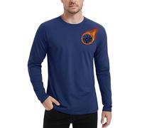 MAGCOMSEN Men's Thermal Base Layers Long Sleeve Thermal Fleece Lined Tops Winter Ski Underwears Navy, XL