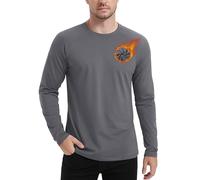 MAGCOMSEN Men's Thermal Underwears Winter Thermal Base Shirts Long Sleeve Base Layer Fleece Lined Tops Darkgrey, S