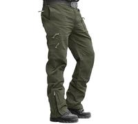 MAGCOMSEN Men's Zip Off Cargo Trousers Work Wear Combat Outdoor Tactical Military Pants,Army Green,34