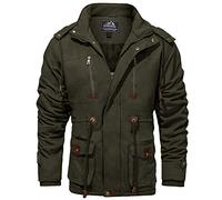 MAGCOMSEN Military Jackets Mens Cmbat Jackets Army Coats for Men Hunting Clothing Bomber Jacket Mens Winter Jackets for Men Hiking Jackets Fishing Jackets with Pockets Windproof Jackets Green