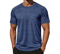 MAGCOMSEN Shirts for Men Adult Sport Gym Running T-Shirt Workout Training Top Breathable Quick Dry Tshirt,Royal Blue,2XL