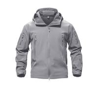 MAGCOMSEN Waterproof Jackets Mens Winter Military Hooded Jacket for Men Windbreakers Softshell Jacket Men Tactical Combat Jackets and Coats for Men Skiing Snowboard Full Zip