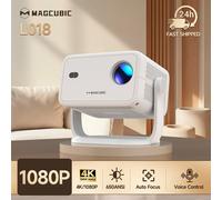 Magcubic Native 1080P 650ANSI 4K Android11 L018 Projector With Auto Keystone Correction Focus Wifi6 BT5.2 Portable Movie Outdoor