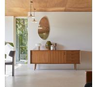 Magda 50's - Sideboard in solid mahogany - 200 cm Natural