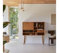 Magda 50's - Solid mahogany sideboard - 130 cm Natural