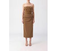 MAGDA BUTRYM Draped Off-the-Shoulder Midi Sheath Dress in Cupro - Size: 36 - female