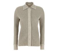 Magda Butrym Marled ribbed-knit cardigan - Grey 34-38