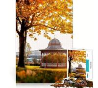 Magdalen Green Bandstand Jigsaw Puzzles 1000 Piece for Adults Memory Boost Cozy Fun Pattern Assemble Nice Decor (38x26cm)