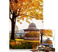 Magdalen Green Bandstand Jigsaw Puzzles 1000 Piece for Adults Memory Boost Cozy Fun Pattern Assemble Nice Decor (38x26cm)