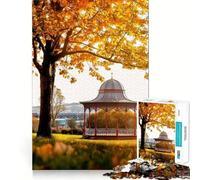 Magdalen Green Bandstand Puzzles for Adults 1000 Piece Cognitive Train Perfect Connection Pattern Build Art Display (50x75cm)