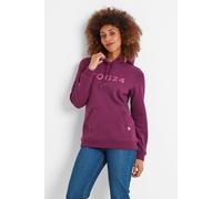 TOG24 Magdalen Womens Graphic Hoody with Kangaroo Pocket Purple Berry