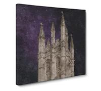 Magdalen Tower in Oxford England Canvas Print | Gallery Wrapped 30mm Frame Wall Art | 14x14 inches | Ready to Hang | Modern Cityscape Picture | Living Room Bedroom Lounge Office