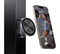 MAGDIGITEH Magnetic Phone Holder for Gym, Alloy Base & Ball Joint, Attach to Metal Surfaces,High-End Workout Essentials Gift for Men Women,Dual Magnetic Phone Mount for MagSafe iPhone 12-16 Series