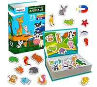 Magdum Animal Story Large Kids Fridge Magnets - 71 Magnetic Animal Toys, Multicolor