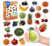Magdum Fridge Magnets for Kids - Big 25 Fruit & Berries - Learning Toy