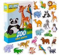 magdum Fridge Magnets For Toddlers 20 ZOO - Animal Magnets For Kids - Refrigerator Magnets for Children - Magnetic Shapes - Safe Magnets For Fridge - Cute Zoo Animals - Baby Educational Magnetic Toys