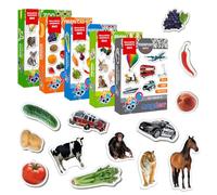 magdum Fridge Magnets For Toddlers Magdum - 110 SET ZOO+FARM+FRUIT+VEGETABLE+TRANSPORT Fridge Magnets -Magnets For Toddlers - Fridge Magnets For Kids - Kids Magnets - Magnetic Shapes- Kids Magnets For Fridge