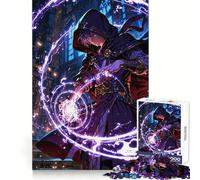 Mage of The Arcane Flame Jigsaw Puzzle 1000 Pieces Recall Boost Smooth Connection Real Challenge Birthday Idea (50x75cm)