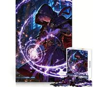 Mage of The Arcane Flame Jigsaw Puzzles for Adults 1000 Piece Indoor Play Fade Resist Home Activity Art Display (38x26cm)