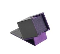 Mage Tech Adventurer [Apprentice] Modular Deck Box - Holds 99 Double-Sleeved Cards - Ultra-Rugged, Expandable Design - MTG PTCG LOR OPCG & More - Black/Purple
