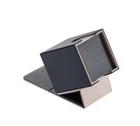 Mage Tech Adventurer [Apprentice] Modular Deck Box - Holds 99 Double-Sleeved Cards - Ultra-Rugged, Expandable Design - MTG PTCG LOR OPCG & More - Black/Pale Gold