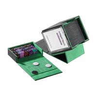 Mage Tech Adventurer [Champion] 60-Card Solution - Avatar Holder + Pocket Dice Box with Life Tracker - Rugged, Expandable - MTG Standard/LOR/PTCG- Black/Green