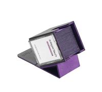 Mage Tech Adventurer [Hero] Modular Deck Box - Fits 100+ Single-Sleeved Cards - Includes Avatar Card Holder - Expandable Design for MTG, PTCG & More - Eclipse (Black/Purple)