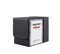 Mage Tech Adventurer [Paragon] Commander Kit - Avatar Holder + Backpack Dice Box Snap-On Back Panel, with Life Tracker - MTG Commander/EDH - Black/Purple