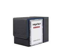 Mage Tech Adventurer [Paragon] Commander Kit - Avatar Holder + Backpack Dice Box Snap-On Back Panel, with Life Tracker - MTG Commander/EDH - Black/Blue