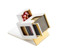 Mage Tech Card Deck Box for MTG Commander - Patented Design, Commander Display, As Deck Holder, Fits 100 Double-Sleeved Cards, Include 35pt Card Brick & Dice Tray (5. Halo)