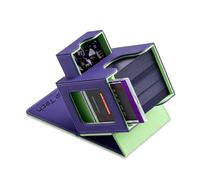 Mage Tech Card Deck Box for MTG Commander - Patented Design, Commander Display, Fits 100 Double-Sleeved Cards, 35pt Card Brick & Dice Tray - Resonance