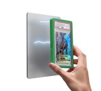 Mage Tech Collector Graded Card Guard Case for PSA Slab Protector - Snap to Steel/Iron, Built-in Stand, Magnetic Display, Stackable, Fits PSA & PCG, TPU & PC - Single-Sided (3. Plus 1ct, Fern)