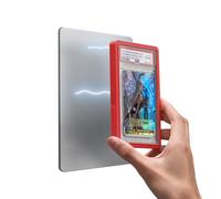 Mage Tech Collector Graded Card Guard Case for PSA Slab Protector - Snap to Steel/Iron, Built-in Stand, Magnetic Display, Stackable, Fits PSA & PCG, TPU & PC - Single-Sided (3. Plus 1ct, Poppy)