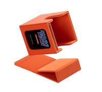 Mage Tech Commander Deck Box Lite - Card Display with Snap Card Holder & Removable Cover, Fits 100+ Single-Sleeved Cards, Ideal for MTG, PTCG, OPCG, SWU & More (Pumpkin)