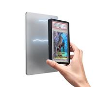 Mage Tech Graded Card Guard Case for PSA Standard Slab Protector - Snap to Steel, Built-In Stand, Magnetic Wall Display, Stackable Design, TPU & PC - Single-Sided (Night Black)