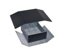 Mage Tech Overseer Card Storage Case - Dual Removable Cover Doubles as Play Mat, Holds 6 Commander(Plus) Deck Boxes, Customizable Compartments for Toploaders, Card Holders, Black/Grey