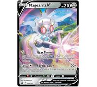 Magearna V 128/195 Ultra-Rare Rare Pokemon Card (SWSH Silver Tempest) + 1x TitanCards® Toploader