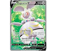 Magearna V 182/195 Rare Ultra Pokemon Card (SWSH Silver Tempest) + 1x TitanCards® Toploader