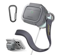 MAGEASY Axiz Compatible with AirPods Pro 3 Case with Lock (Metal Blue Grey)