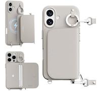 MAGEASY Case for iPhone 16 6.1" - Detachable Wallet Case with Crossbody Strap, 16ft Ultimate Drop Protection, [The Only Phone Case with Purse Compatible with MagSafe] | Pouch M