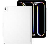 MAGEASY CoverBuddy for 2024 iPad Pro 13" - iPad Pro Case Compatible with Magic Keyboard for iPad Pro (M4), Enhanced Thickness & Heat Dissipation - White (5.0 Leather)