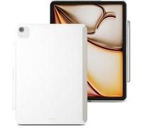 MAGEASY CoverBuddy Magic Keyboard Compatible Case for iPad Air 11" (M4 2026 / M3 2025 / M2 2024, 8th/7th/6th Gen) iPad Case fits Magic Keyboard with Pencil Holder Heat Dissipation (Leather White 5.05)