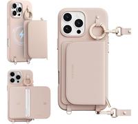 MAGEASY Designed for iPhone 16 Pro Max Wallet Case 6.9" - Detachable Wallet Case with Crossbody Strap, 16ft Ultimate Drop Protection, [The Only Phone Case with Purse Compatible with MagSafe] | Pouch M