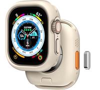 MAGEASY Protective Case for 49mm Apple Watch Ultra 2, Apple Watch Ultra | Shockproof Silicone Bumper, SKIN - Starlight