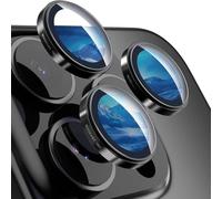 MAGEASY Sapphire Lens Protector for iPhone 16 Pro 6.3" & iPhone 16 Pro Max 6.9" (3 Lens) - Titanium Black (Ti64) | Lenz